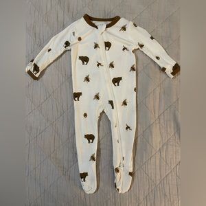 Kyte Baby Bamboo Honey Bear Footie